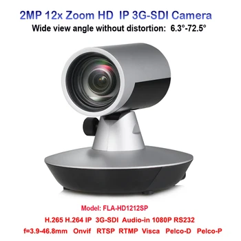 

2MP Wide Angle View SDI IP Network Video Audio Conference All-in-one Camera with 12x Optical Zoom