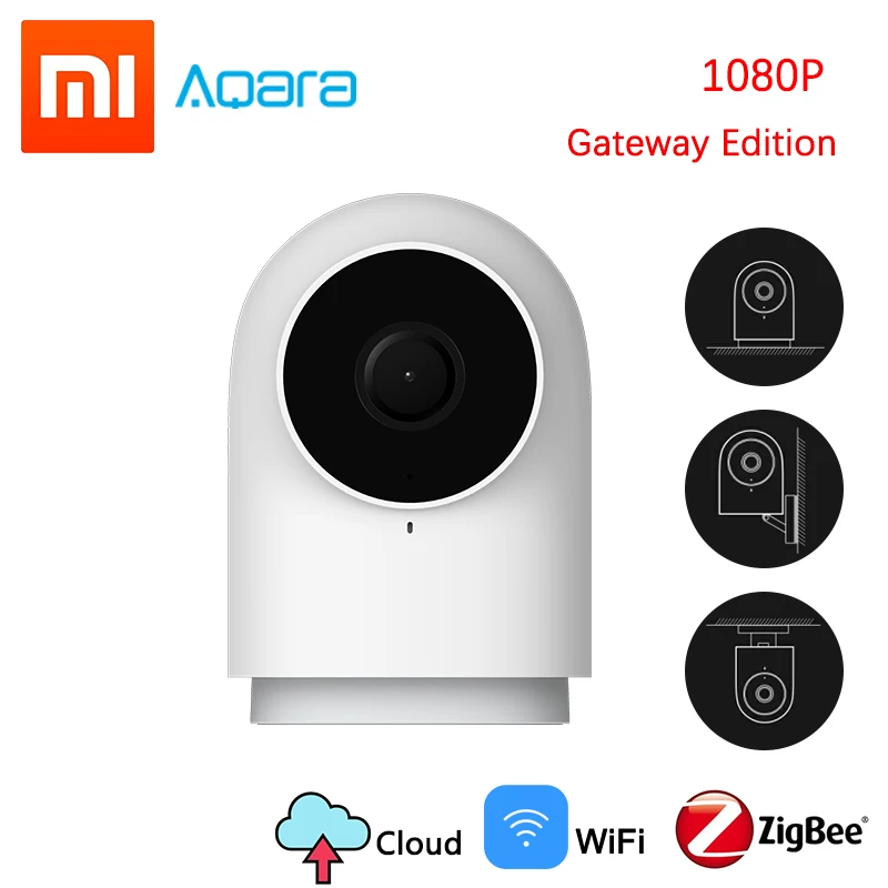 

100% Original Xiaomi Aqara Smart Camera G2 1080P Gateway Edition Zigbee Smart Linkage Wifi Wireless Cloud Home Security 2019