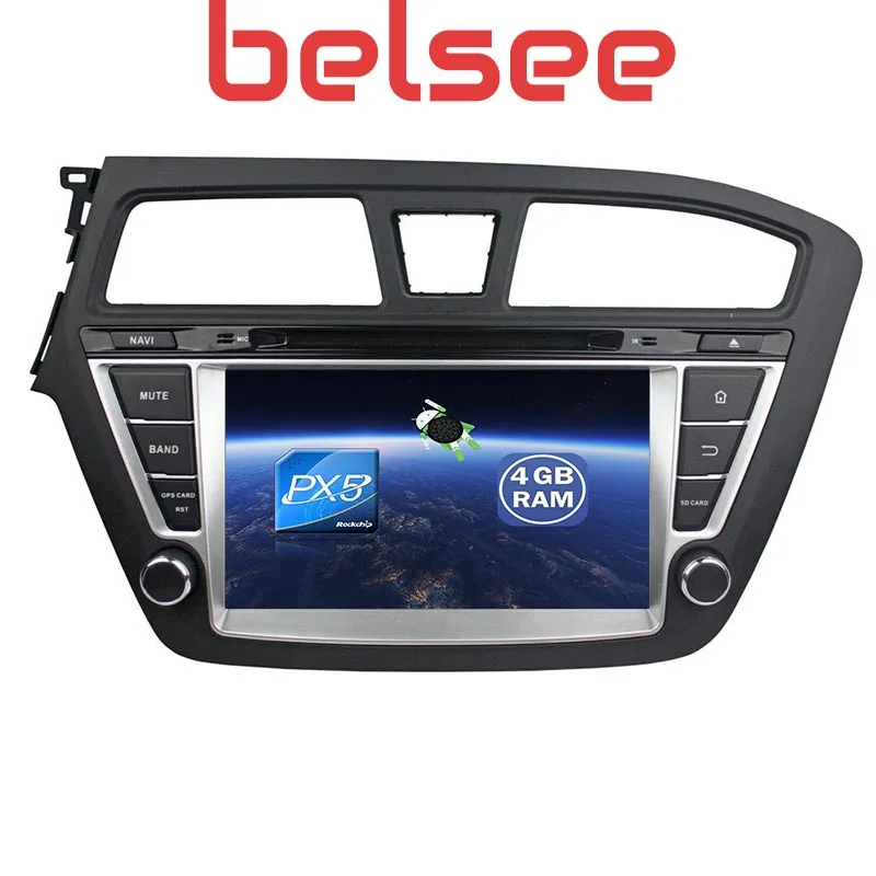 Sale Belsee for Hyundai i20 2014 2015 IPS Screen Stereo DVD Player GPS Navigation 2 Din Bluetooth Android 8 Car Radio Autoradio Audio 2