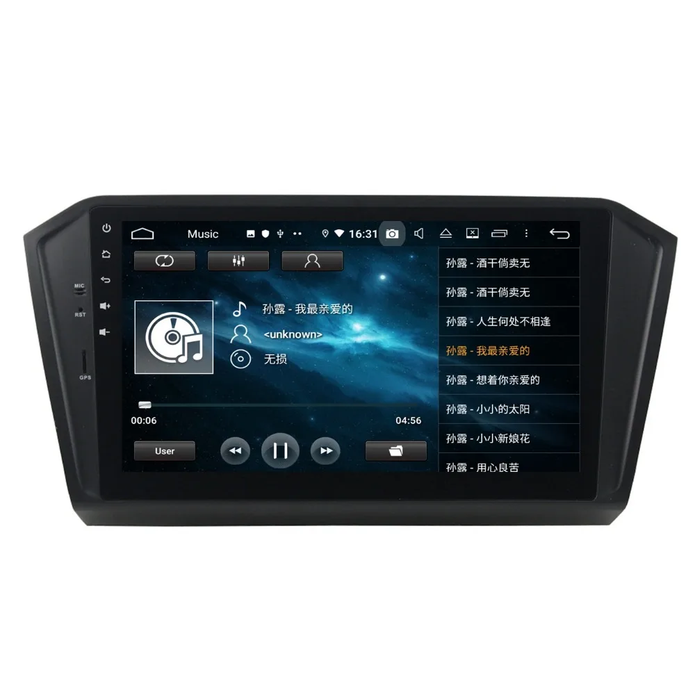 Perfect 4GB RAM Octa Core 10.1" Android 9.0 Car Video Audio Player for VW Volkswagen Passat 2015 2016 Radio GPS WIFI BT 4.2 Mirror-link 6
