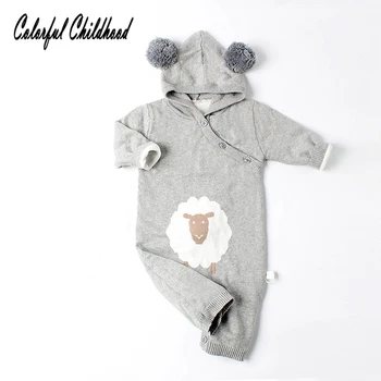

Winter baby clothes Newborn baby boy/girls romper cartoon bear design long sleeve jumpsuit toddler baby overalls children