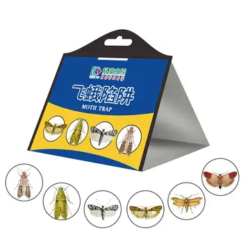 

5-piece Out Of Moth Rice Bug Catching Stickers Strong Flies Traps Bugs Sticky Board