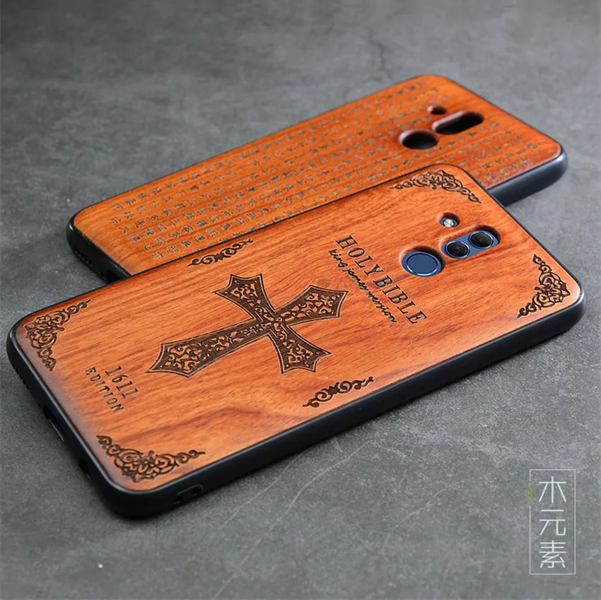 2018 New Huawei Mate 20 Lite Case Slim Wood Back Cover TPU Bumper Case For Huawei Mate 20 Lite Phone Cases Mate20 lite (4)