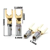 YT 8/12PCS Nakamichi Gold Plated Y/U- type Banana Plugs Set Cable Wire Connector Fork Spade Speaker Plug Adapter Audio Terminals ► Photo 2/6