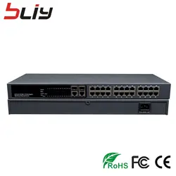 Заводская цена 10/100/1000 м Управляемый гигабитный сетевой коммутатор волокна RJ45 4 переключатель SFP сети с 26 RJ45 Ethernet Порты