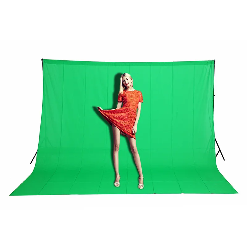 3m X 6m 9.8ftX19.6ft 100% Cotton Chromakey background backdrop For Photo lighting studio Green color Screen backdrops CD15 | Электроника