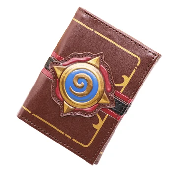

Hearthstone Game stove bag Three Fold Wallet Men's wallet card holder PU Card Pack Game Players Short Wallet