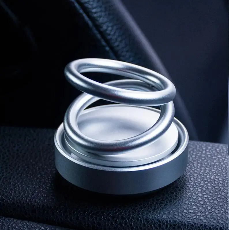 Автомобиль украшение автомобиля духи сиденье автомобиля освежитель воздуха автомобиля духи алюминиевый сплав Материал емкость размер 58*57 - Название цвета: gray