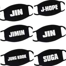 Хлопковая маска для лица KPOP Jungkook Jimin V Suga J hope Jin Rm RM теплая от пыли