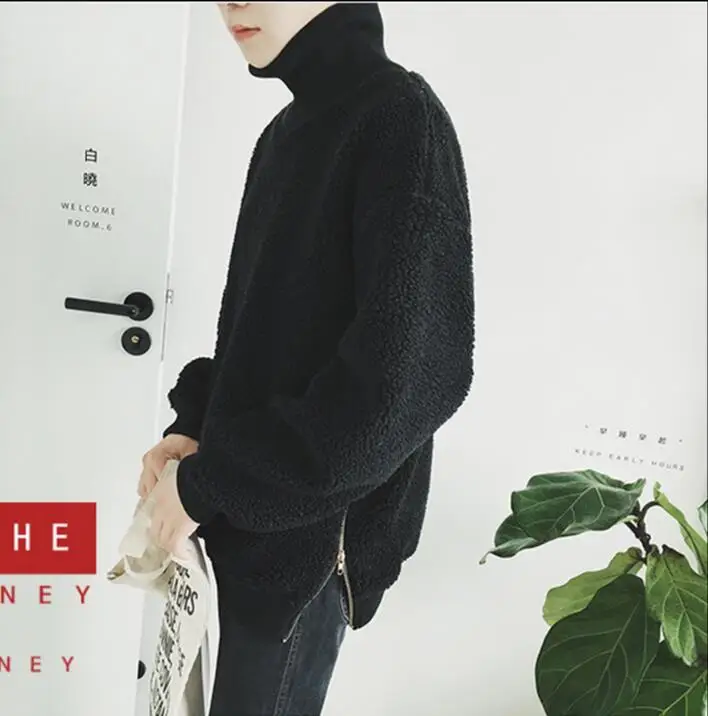 

S-4XL ! 2017 Men's clothing GD Hair Stylist fashion winter British Plush warm thickening coat Hoodie plus size Singer costumes