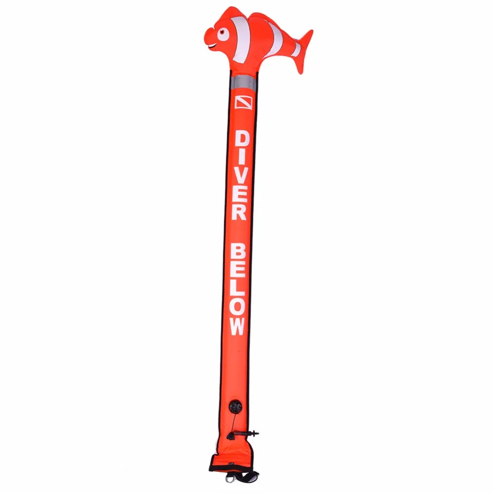 180cm Diving Buoy Scuba Diving Surface Marker Buoy Underwater Safety