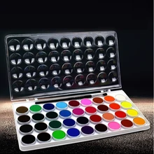 Хороший цвет 12/16/28/36 Цвета сплошной цвет прозрачная акварельная картина написанная акварелью портативный комплект