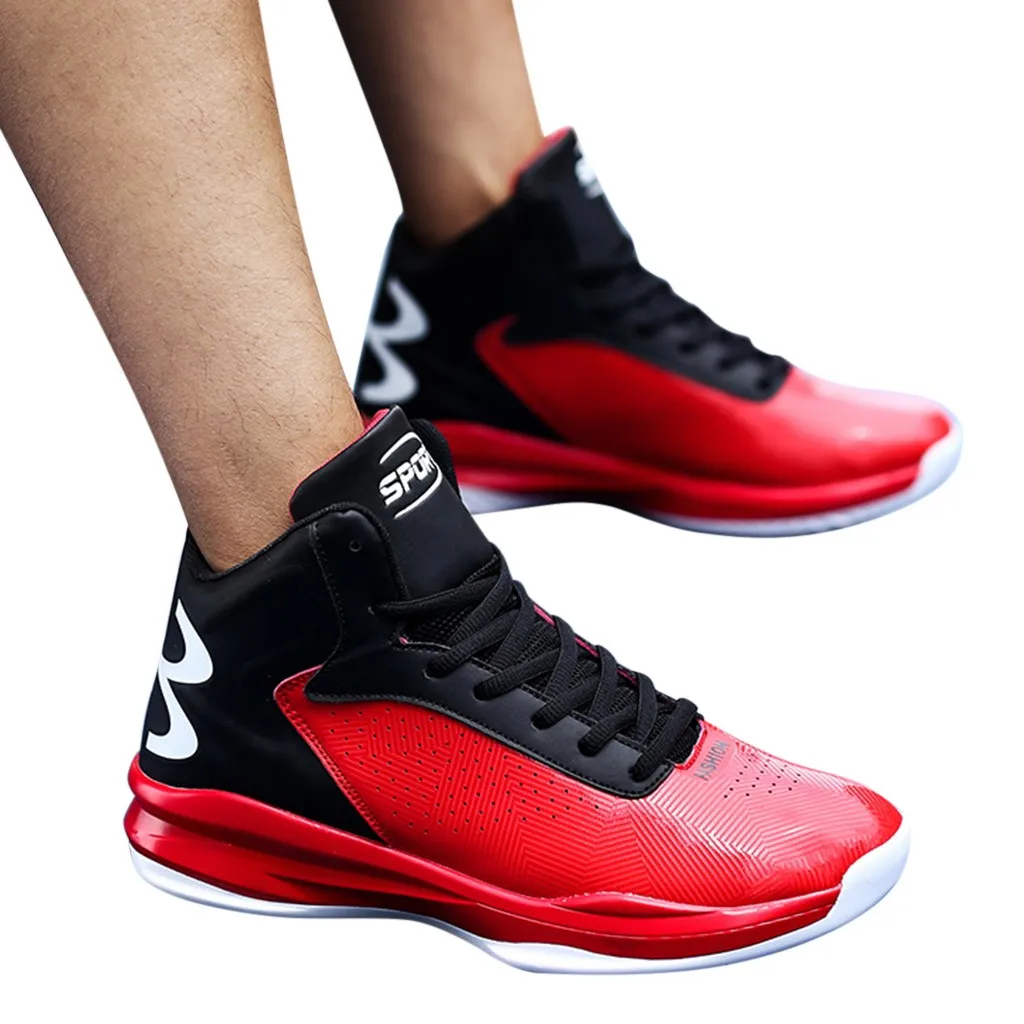 Man High-top Jordan Basketball Shoes Men's Cushioning Light Basketball Sneakers Anti-skid Breathable Outdoor Sports Shoes#g4