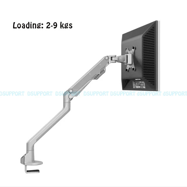 Special Offers Aluminum 360 Degree Oil Gas Spring 17"-30" Monitor Arm Easy and Quick Installation Monitor Holder Mount Loading 2-9kgs