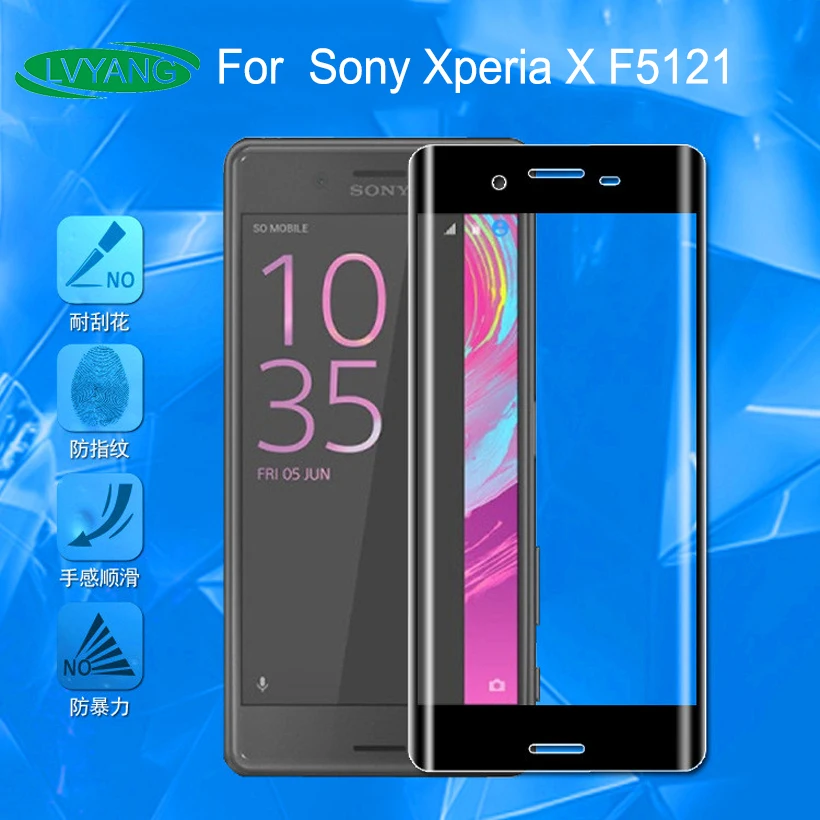Закаленное стекло для Sony Xperia X F5121 защита экрана Dual F5122 3D изогнутая полноразмерная