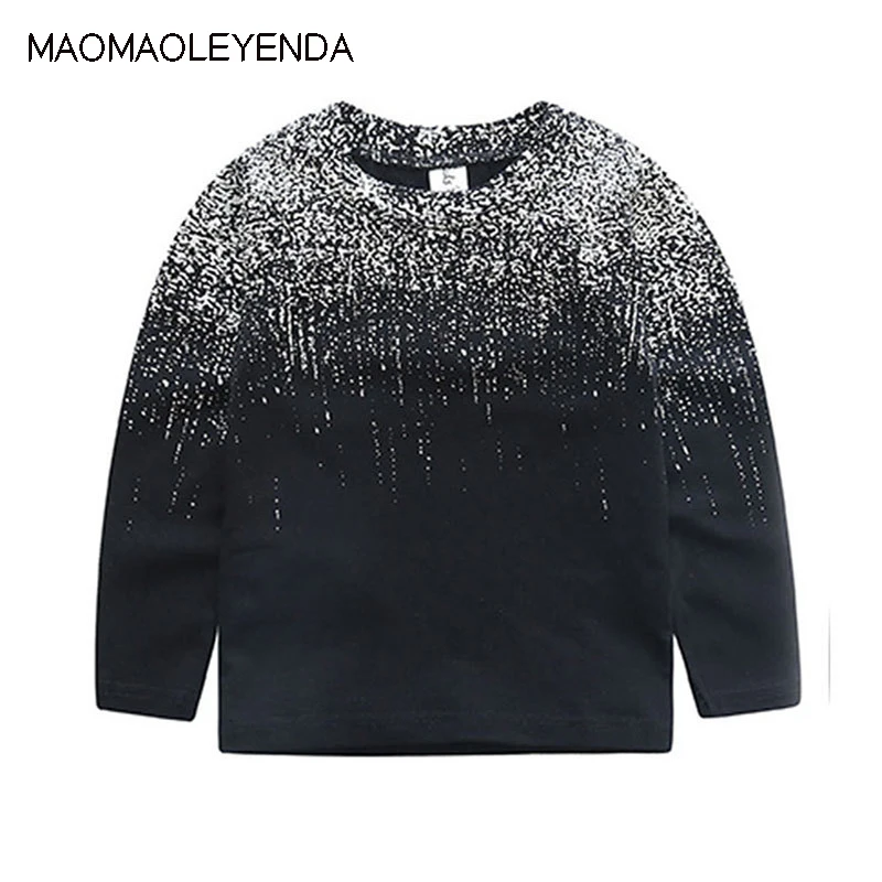Najtaniej 2019 nowy marka dzieci jesień z długim rękawem topy chłopców ubrania paski T shirty dla chłopca Baby Boy bluza