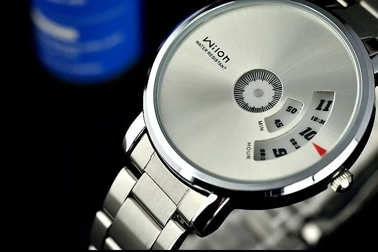 Wrist watch Original Veyron Wilon fashion genuine steel strip Turntable Dial quartz watch dizzy mens watches relogio masculino