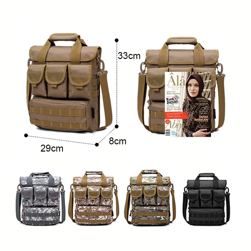 Мужская уличная тактическая сумка сумки мессенджеры Molle военная камуфляжная на