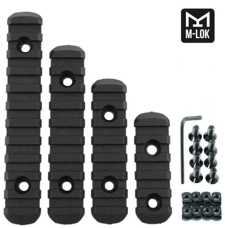 Magorui 4 шт. M-LOK MOE полимерный планка Вивера секция комплект для детей 5 7 9 11 слот
