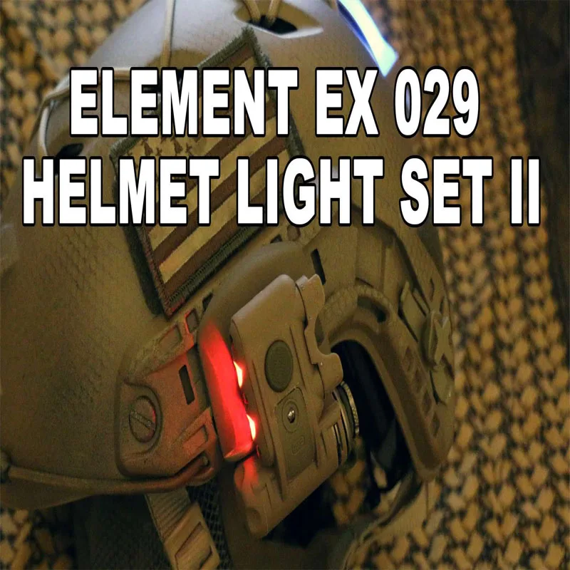 

ELEMENT EX029 SF Helmet Light Set GEN 2 Military Tactical Light White or Red LED and IR Flashlight ( Two color)