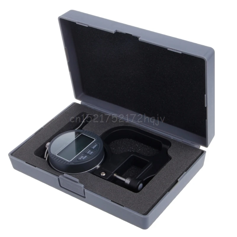 

0-12.7mm Electronic Micrometer Digital Thickness Meter Gauge 0.01mm Depth Tester for Paper Film Leather Thickness Measuring Tool