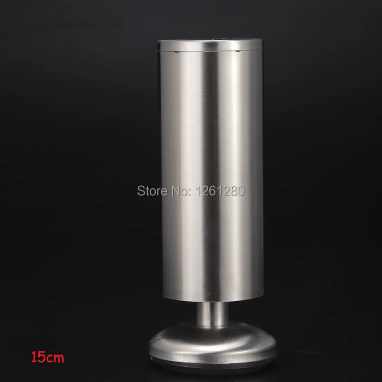 free shipping 15cm stainless steel furniture leg Adjustable bracket foot bed cabinet coffee table sofa supporting