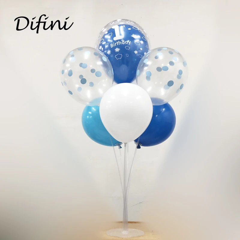  70cm Clear Balloon Column Stand Kits Arch Stand with Frame Base and Pole for Wedding Birthday Party