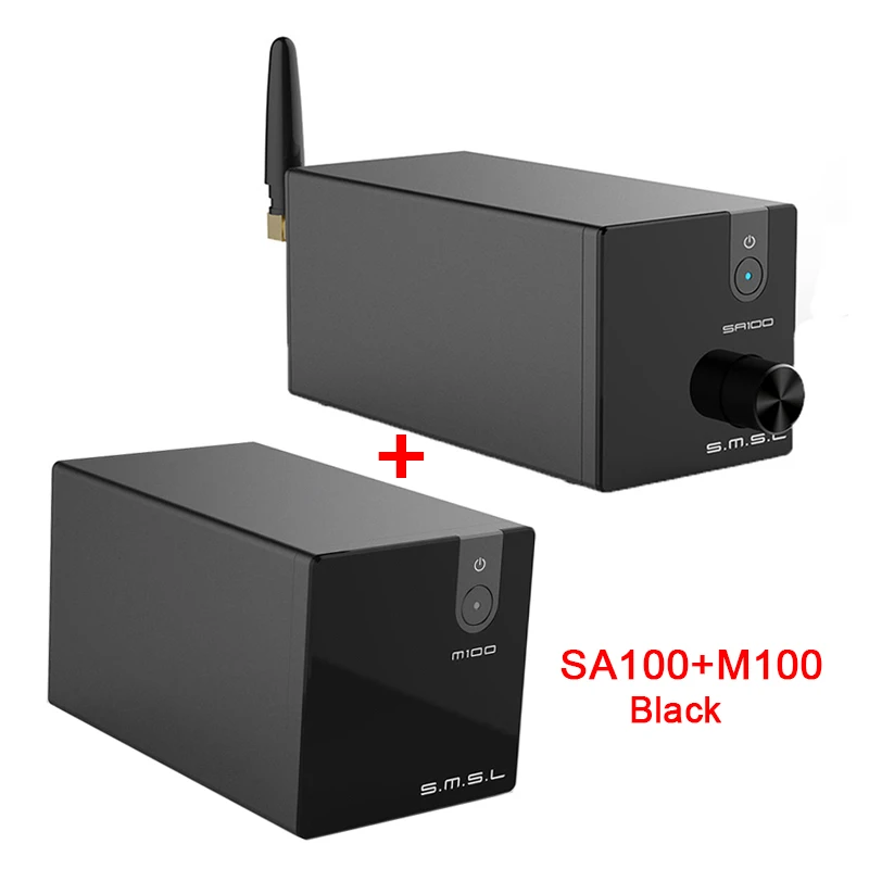 SMSL SA100+ SMSL M100 Hifi Профессиональный усилитель мощности 50 Вт Bluetooth M100 USB DAC DSD512 XMOS XU208