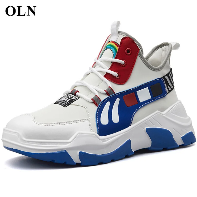 

OLN Brand Outdoor Athletic Sport Shoes For Men Super Light Men Sneakers High quality fabric Outdoor Jogging Men Running Shoes