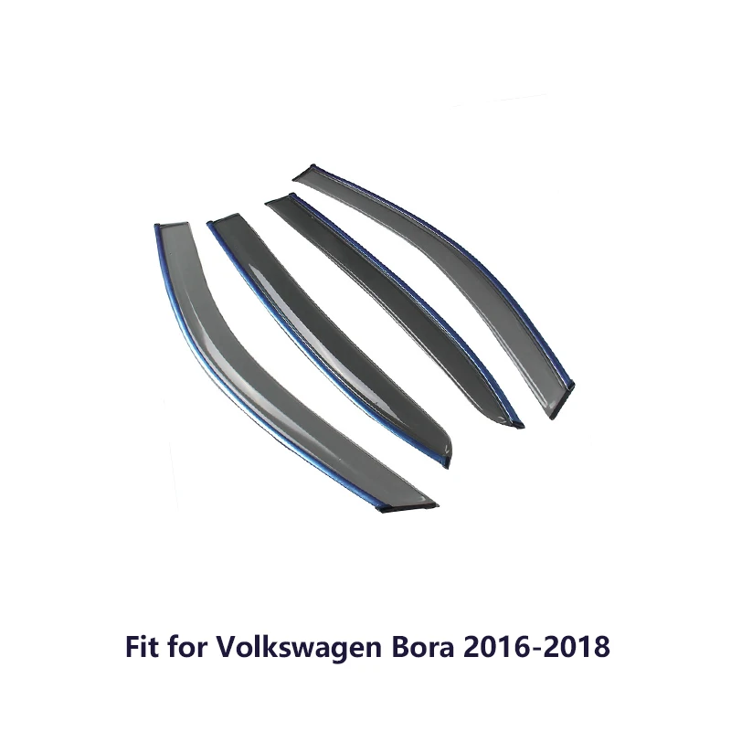Overe 4 шт./1 Комплект дымовой козырек на ветровом стекле для Volkswagen VW Bora стиль тенты навесы охранные предметы - Цвет: Bora 2016-2018