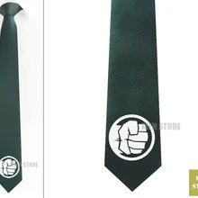 Hulk Symbol Мужской Жаккардовый тонкий узкий галстук 2," 6 см Галстук Свадебная вечеринка галстук для жениха запонки LK036M