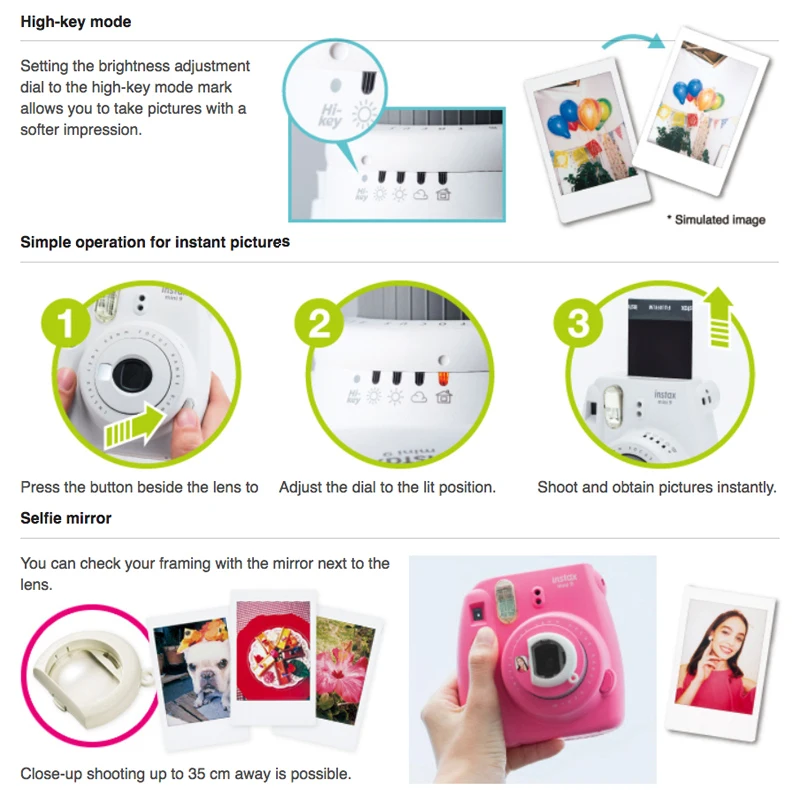 Fujifilm Instax Mini 9 мгновенная фотокамера+ Fuji Instax Mini Instant 20 пленка+ чехол из искусственной кожи сумка