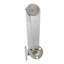 2 Pcs Tom de Prata do Metal Substituição Home Móveis Dobradiça Suporte Tampa Estadia