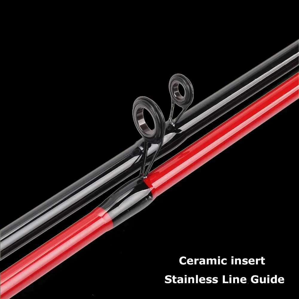 Fishing Rod 2.1M / 6.9FT 3 Sections Spinning Casting Rod Lure Fishing Pole Power M Spinning Casting Pole EVA Handle