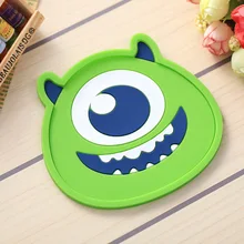 

BPlovely1 Pcs Silicone Dining Table Placemat Coaster Kitchen Accessories Mat Cup Bar Mug Cartoon Animal Owl Totoro Minions