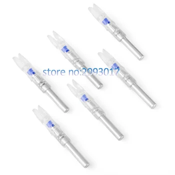 

6 x Shooting Automatically Led Lighted Nock Compound Bow Arrow Nock Fits 6.2mm Shaft Blue 0088
