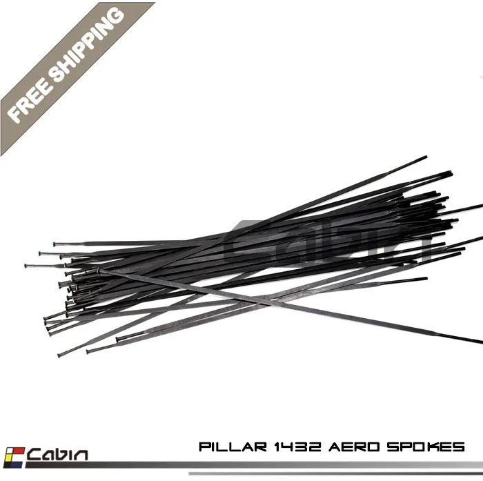 Бесплатная доставка черные велосипедные спицы Pillar PSR 1432 aero из нержавеющей стали