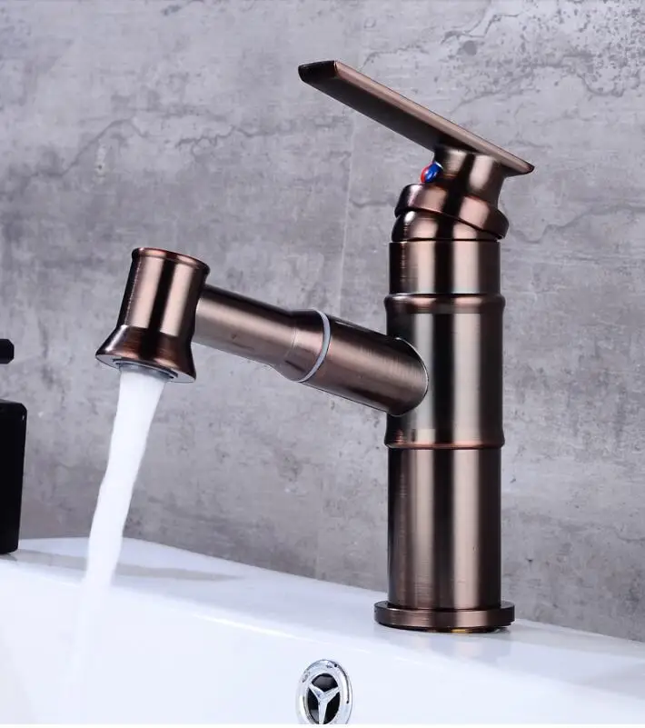 

New arrival Basin Faucet ORB sink faucet Black bathroom hot and cold sink faucet,basin tap mixer with pull out shower head