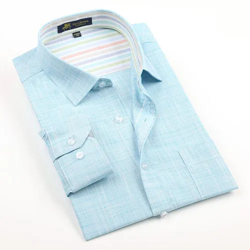 Новая весенняя льняная Повседневная рубашка, Мужская классическая рубашка с длинным рукавом, приталенная однотонная мужская модная рубашка 3XL YN10011 - Цвет: 1112