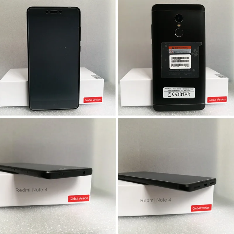 Первоначально Глобальный Версия Xiaomi Redmi Note 4 Qualcomm 3 ГБ 32 Snapdragon 625 смартфон 5 &quotFHD 13.0MP