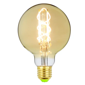 

TIANFAN Led Bulb Vintage Light Bulb LED Filament 4W G95 220/240v E27 Color Temperature 2000/3000/4000K