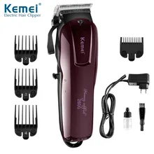 Kemei Professional Hair Trimmer Men Electric Hair Clipper Rechargeable Hair Cutter Ultra Quiet Multifunction Haircut Machine