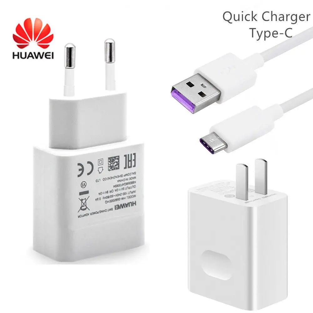 huawei SuperCharge быстрое зарядное устройство для путешествий QC 3,0 5A usb type C кабель huawei P10 Plus P20 MATE 9 10 20 Pro адаптер