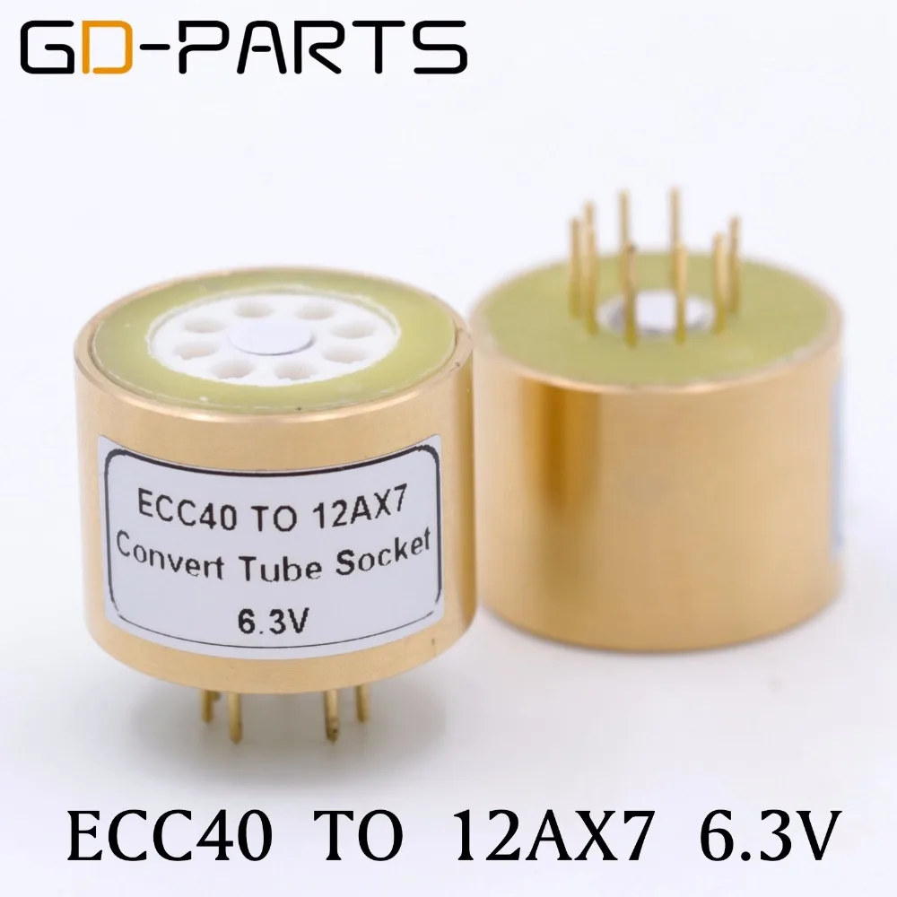 GD PARTS 1 шт. ECC40 до 12AX7 трубный преобразователь 8pin 9pin вакуумный адаптер|vacuum tube|12ax7