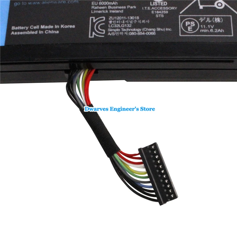 Подлинная 69WH G05YJ батарея для Dell Alienware 14 A14 M14X R3 R4 Y3PN0 8X70T 14D 1528 ALW14D 5528 1528|Аккумуляторы