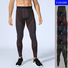 Мужская работа фитнес-тренировки тренажерный зал спортивные длинные брюки плотные эластичные быстросохнущие спортивная одежда брюки леггинсы 4070