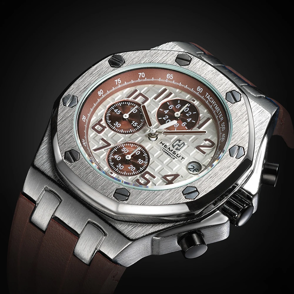 

Brand New Gold Men Watch Men Luxury Quartz Watch 3ATM Water Resistant Quartz Wrist Original Men 's Watches for Big Wrists