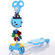 Детский самокат Bicicleta, игрушки на 4 колесах для улицы, детские качели, велосипед, автомобиль, горка, игрушка, регулируемая высота