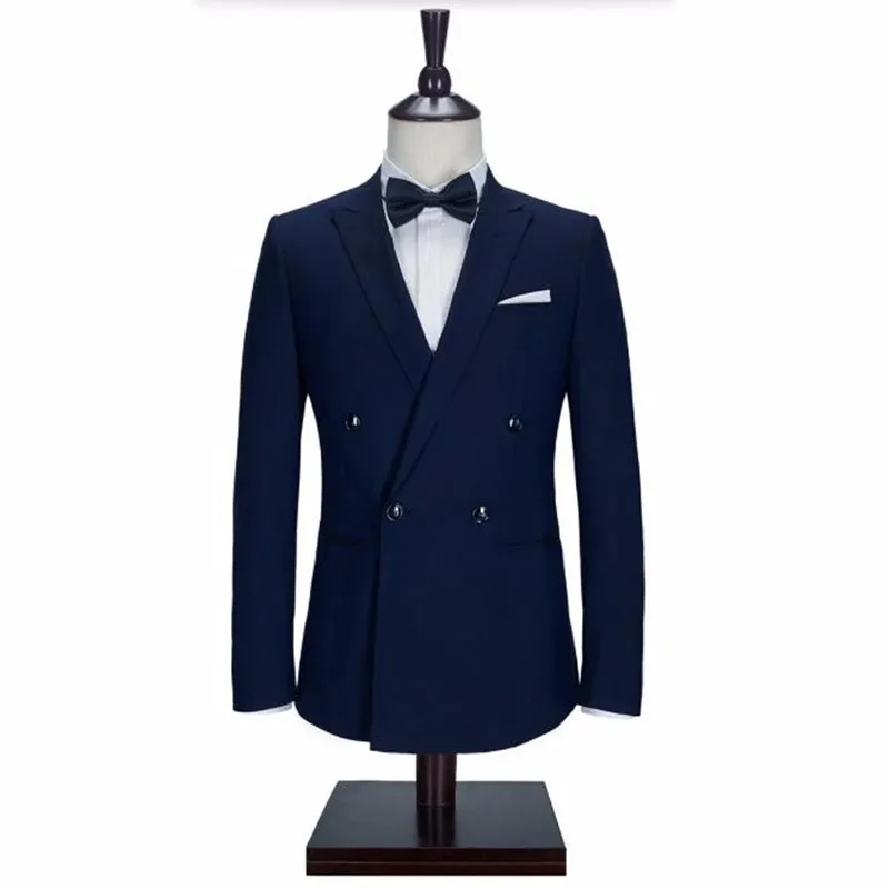 11.1Navy Blue men suits jacket stylish Handmade groom Wedding tuxedos jacket Custom Made formal Suit Jacket