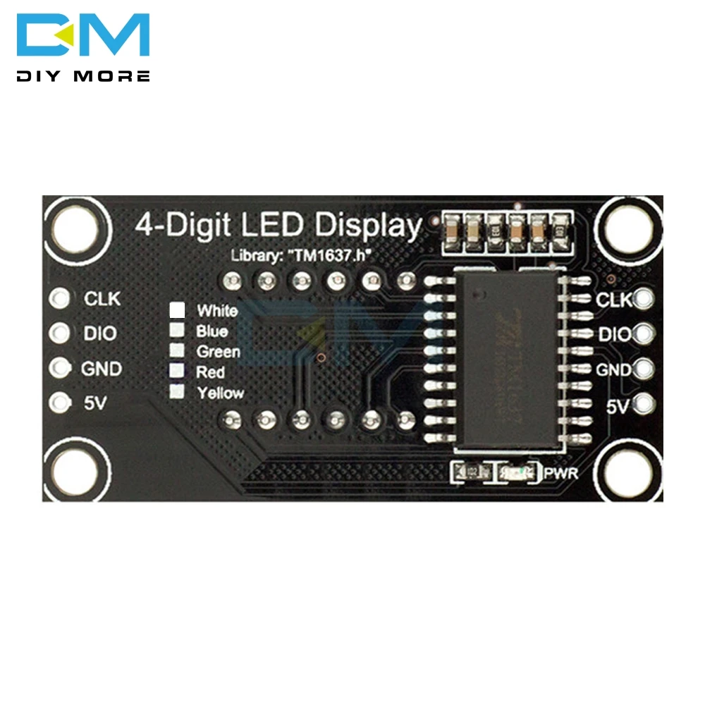 Высокое качество 0,3" 0,36 дюймов белый светодиодный 4-разрядный Дисплей модуль Экран 7 сегментов Дисплей трубка TM1637 модуль коммутационная плата